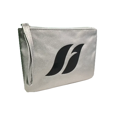image of Metallic Devine Wristlet - Silver