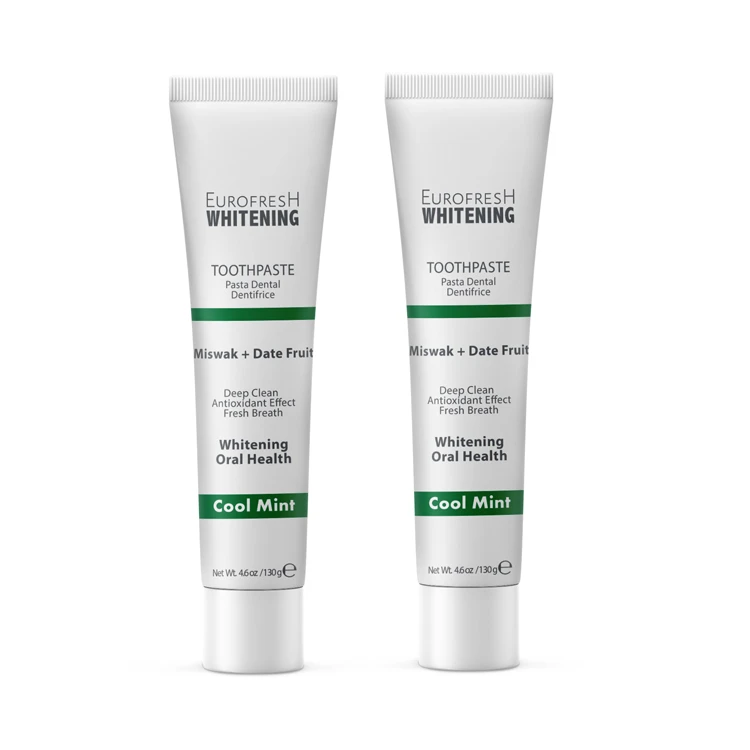 image of Eurofresh Whitening Miswak & Date Fruit  Toothpaste Set of 2