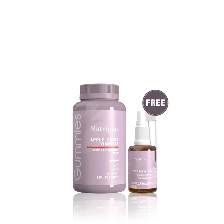 image of Nutriplus Gummies Apple Cider Vinegar & Nutriplus Vitamin B12 or D3 (FREE)