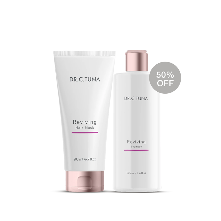 image of Dr. C. Tuna Reviving Hair Mask & Reviving Shampoo (50% OFF!)